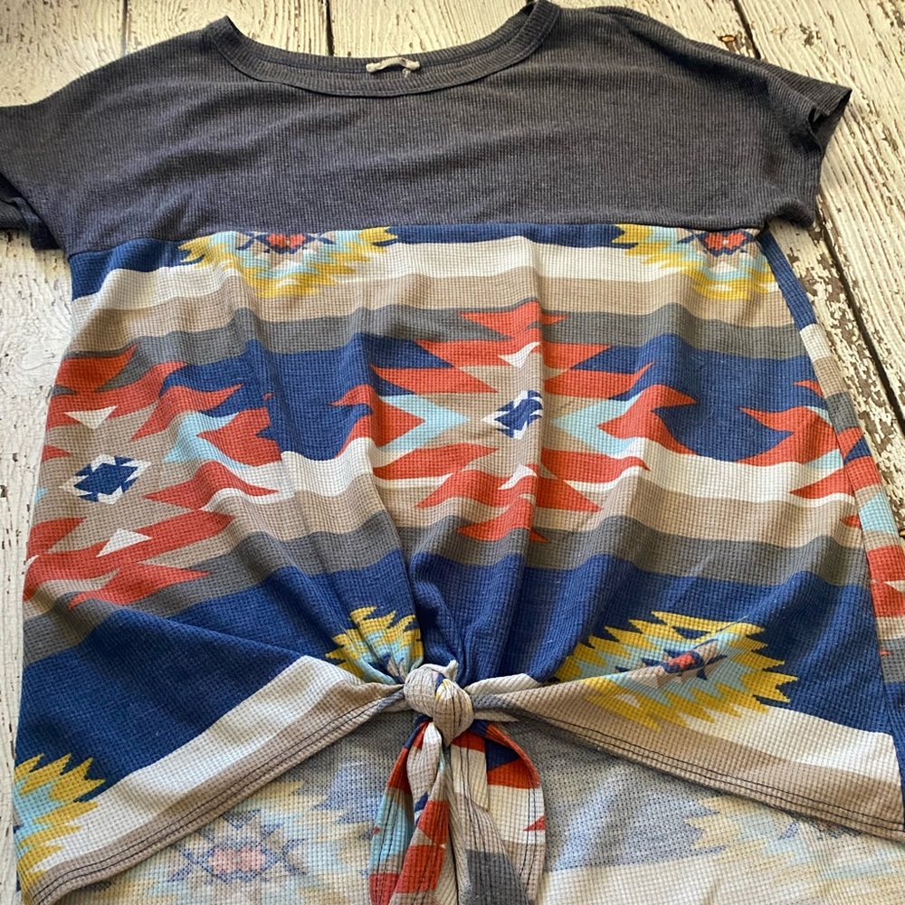 aztec print shirt